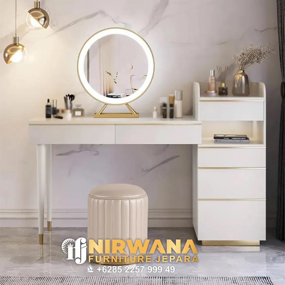 Lampu Meja Rias Tempel, Meja Rias, Meja Rias Harga Bagus, Meja Rias Lampu LED,Meja Rias Minimalis Kecil, Meja Rias Devia Minimalis,Meja Rias Kaca Cermin LED