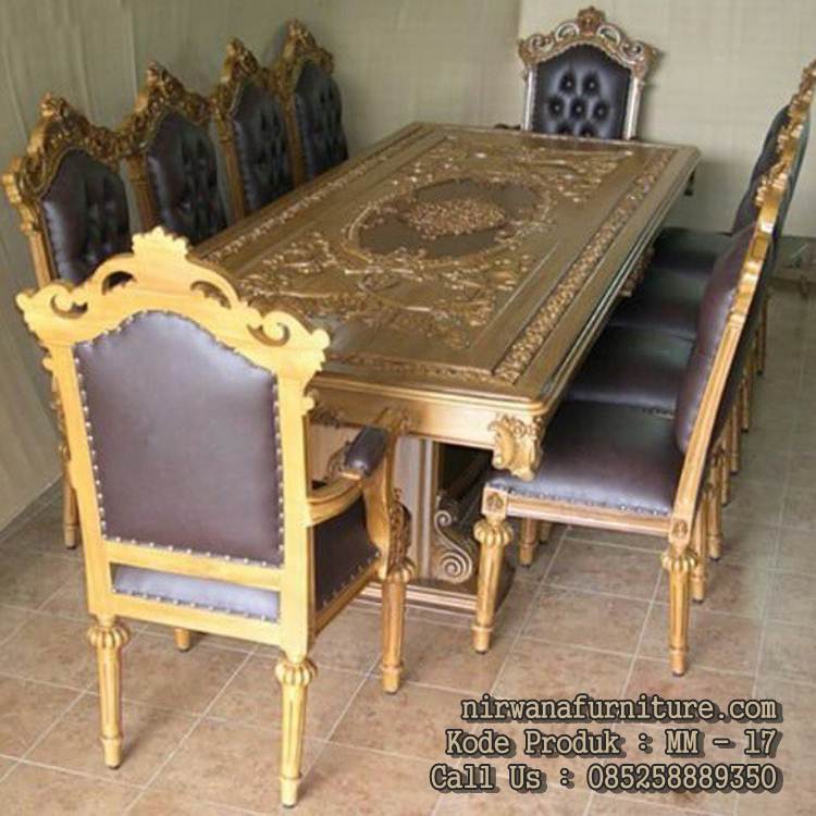 Meja Makan Ukiran Jepara