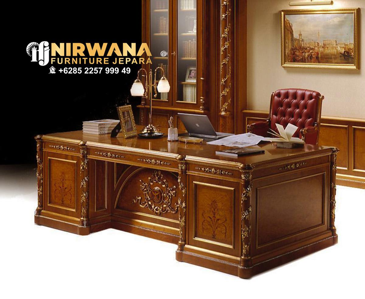 Jual Meja Kantor Kayu Jati Desain Terbaru