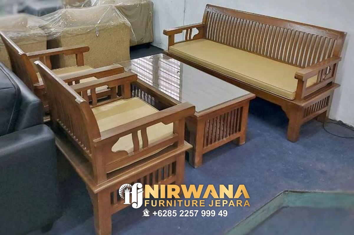 Gambar Kursi Tamu Minimalis Kayu Jati, Jual Furniture Kursi Tamu Minimalis Kayu Jati Jepara