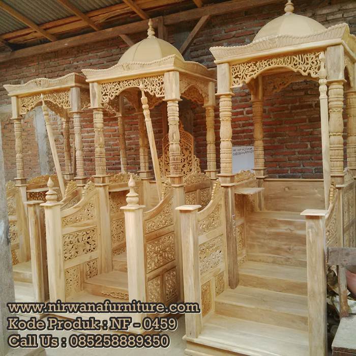 Mimbar Masid Kayu Jati Ready Stock