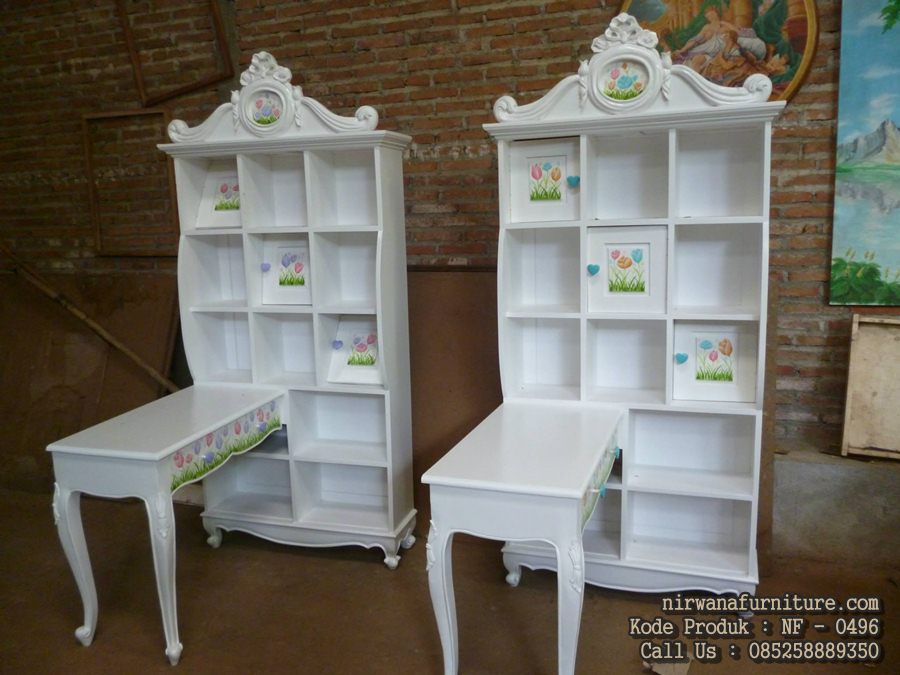 meja belajar model klasik mewah