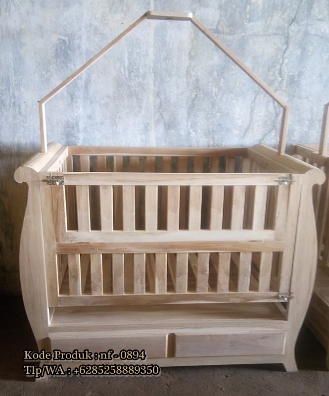Box bayi kayu jati ready stock