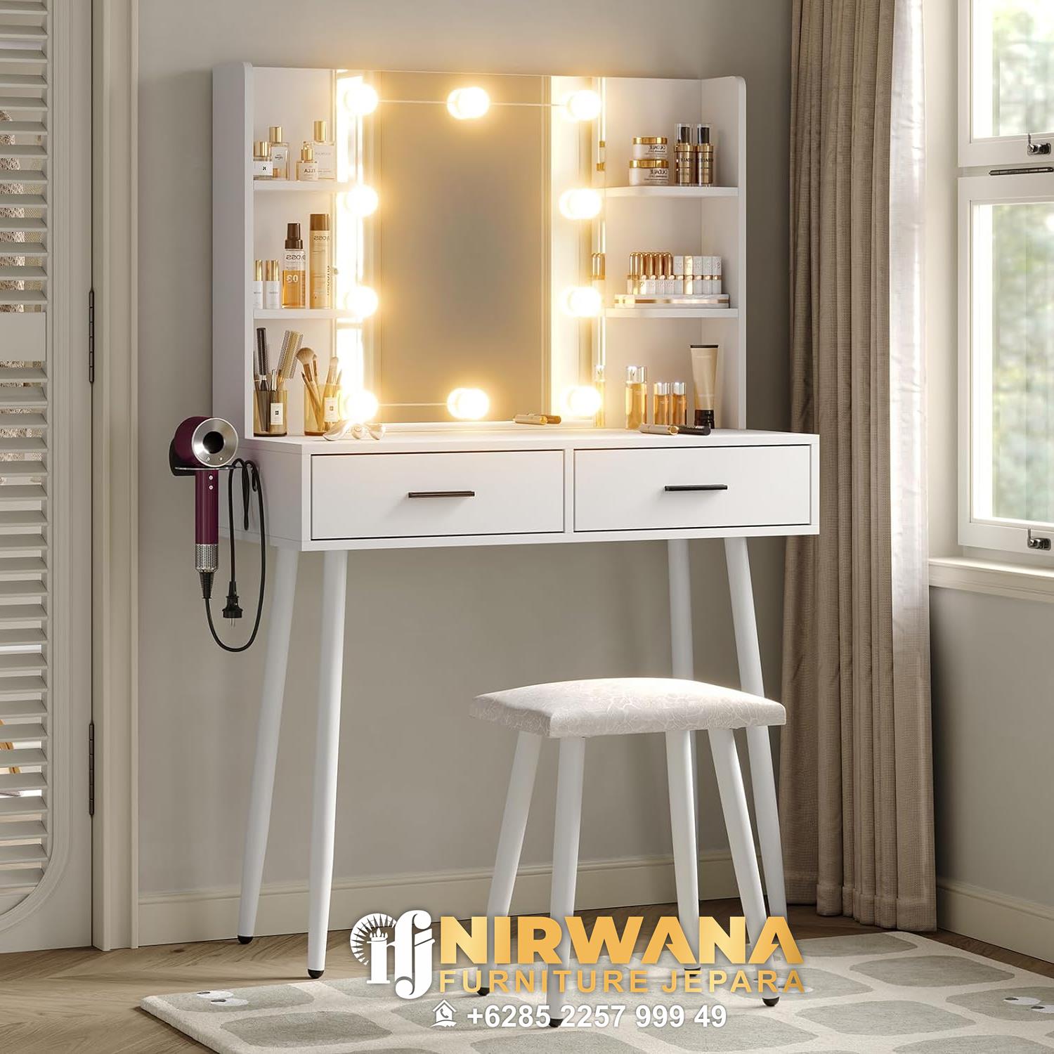 New Design Meja Rias Minimalis Modern, Lampu Meja Rias Tempel, Meja Rias, Meja Rias Harga Bagus, Meja Rias Lampu Mewah, Meja Rias Lampu Minimalis, Meja Rias Lampu Simple,Meja Rias Lampu