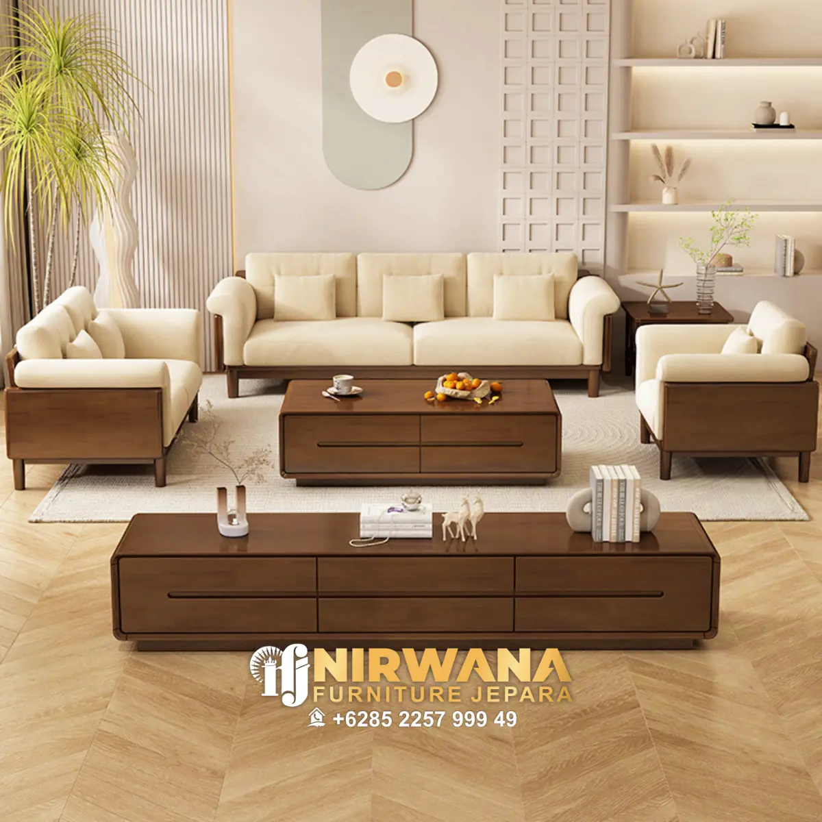 Jual Kursi Sofa Tamu Kayu Jati Minimalis